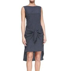 (5 for $25) Michael Kors Navy Polka Dot Sleeveless Pencil Dress size 6